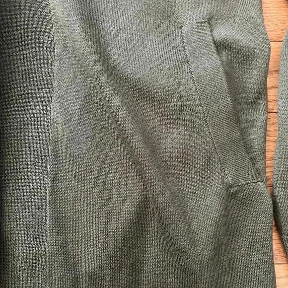 [XS]Banana  Republic Green Silk Cotton Blend Open Cardigan - Picture 4 of 9